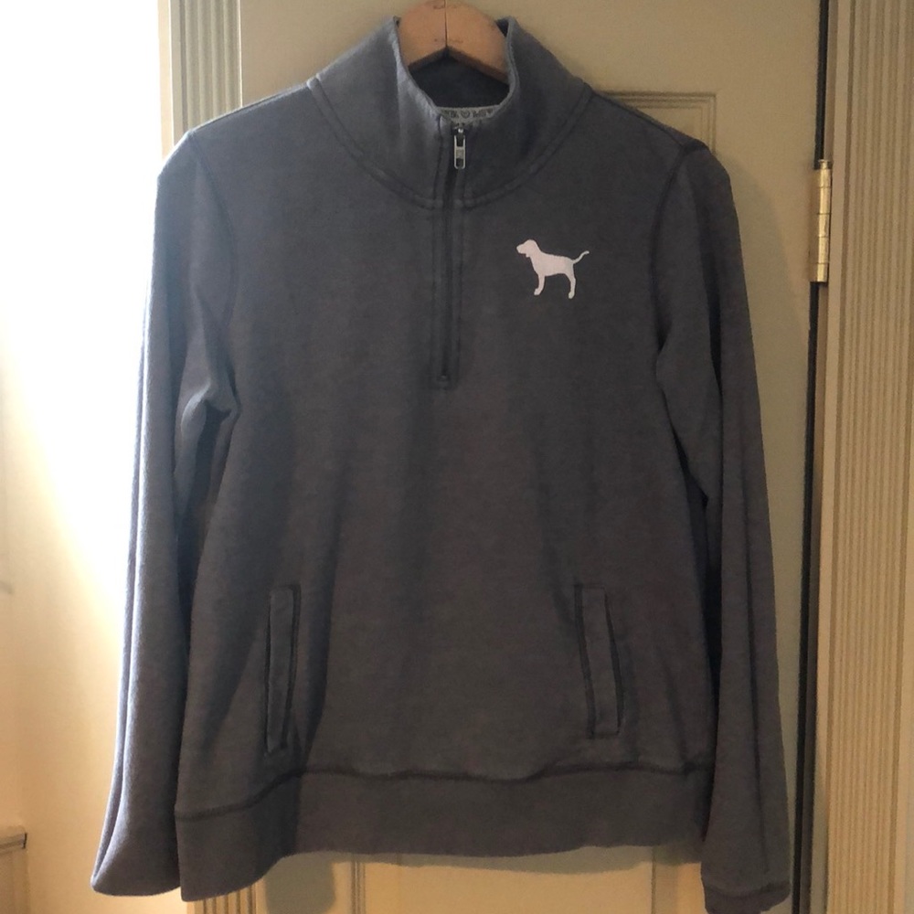 PINK 1/4 zip pull over